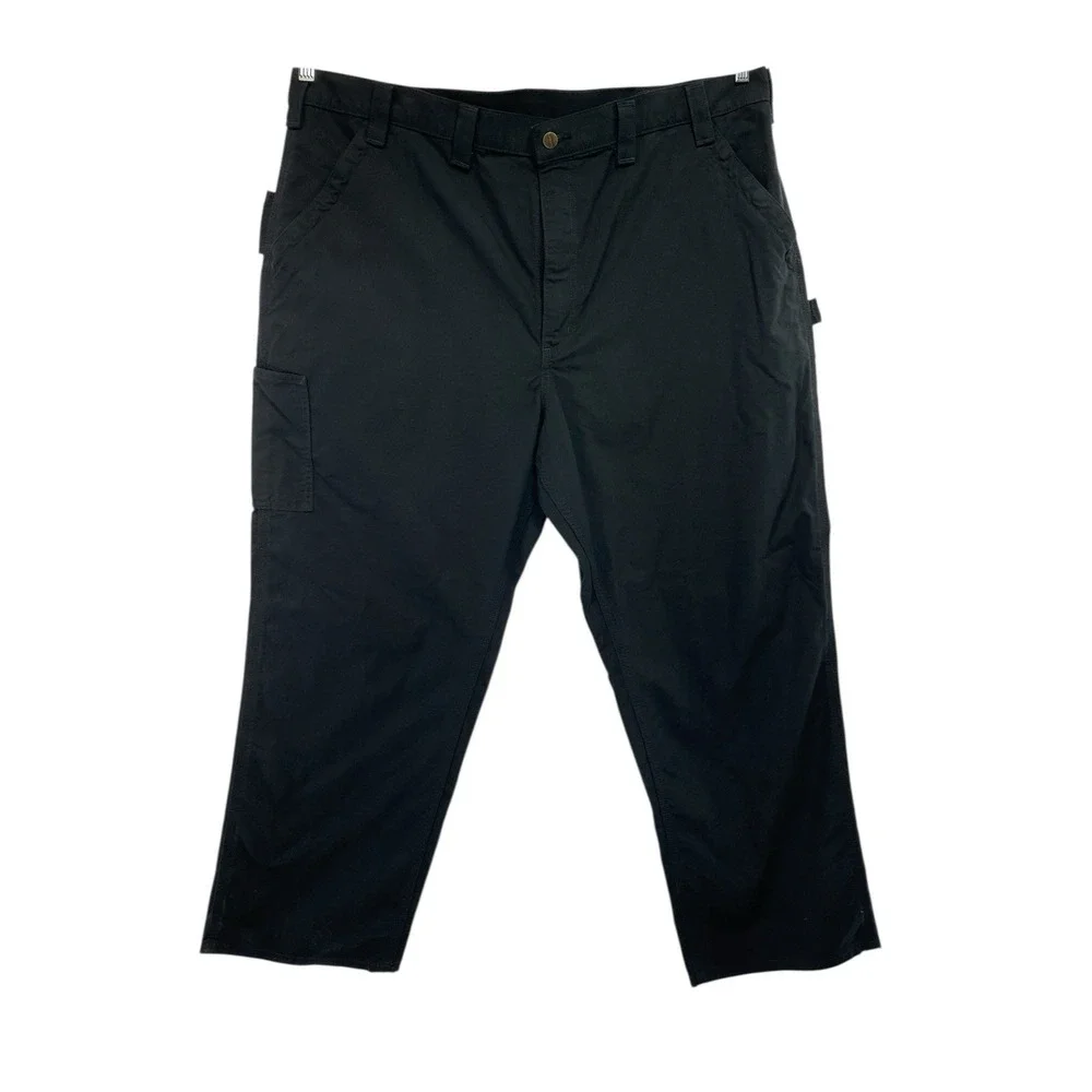 Carhartt‎ Men's 44x30 Black Canvas Carpenter Work Pant Relaxed Fit (CC28) NW/OTs